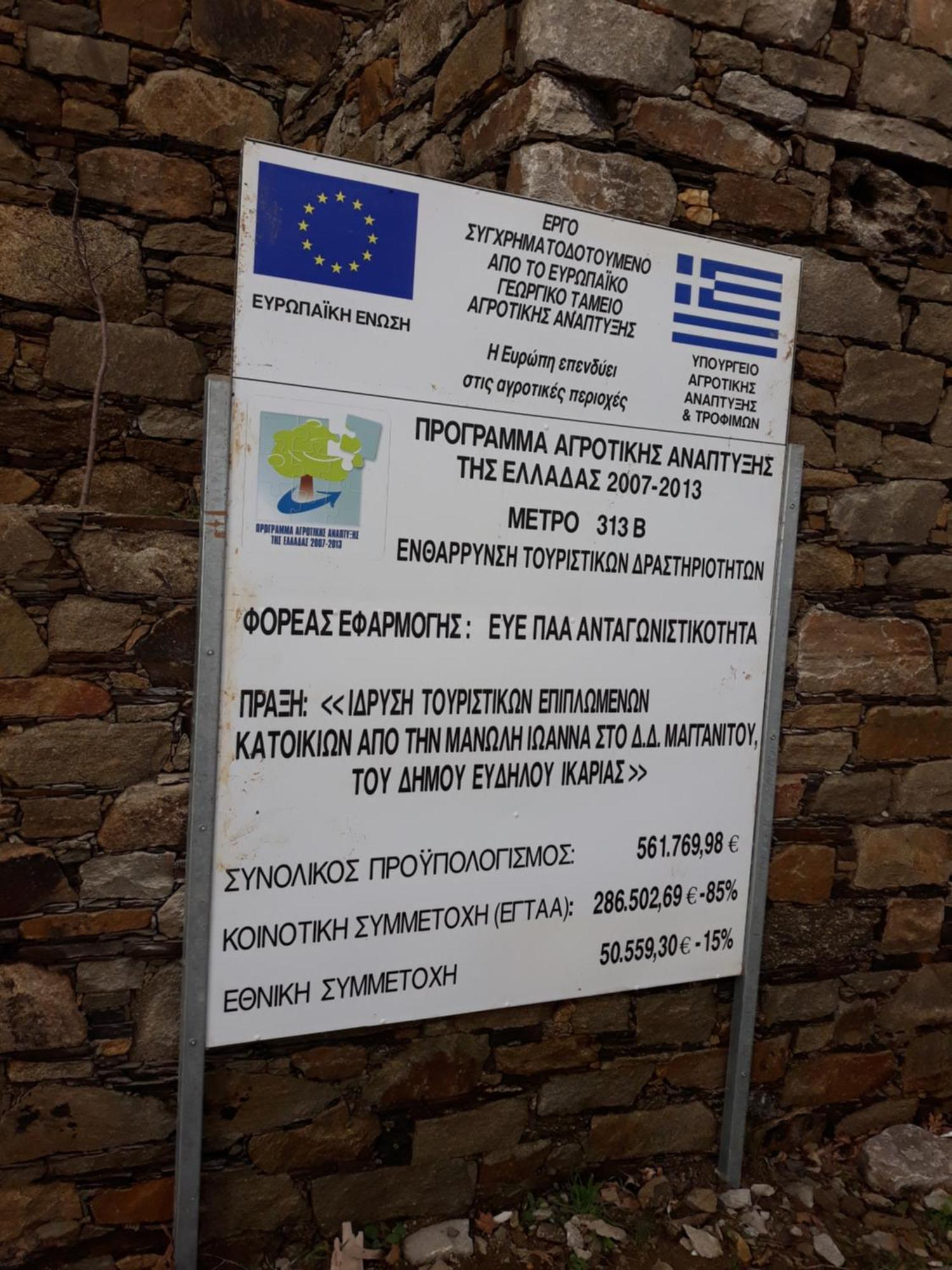 Ικαριων Γη Villa Manganitis Bagian luar foto
